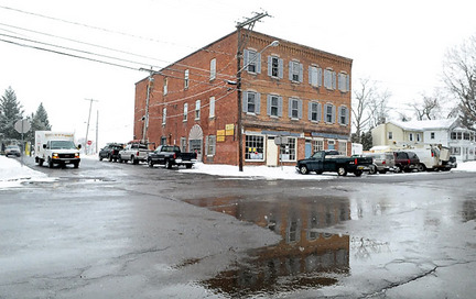 The building at 401 First St. in Liverpool is being converted into office space and apartments. It's one of the few remaining structures from Liverpool’s original business district that grew to serve the salt industry and the traffic on the Oswego Canal.